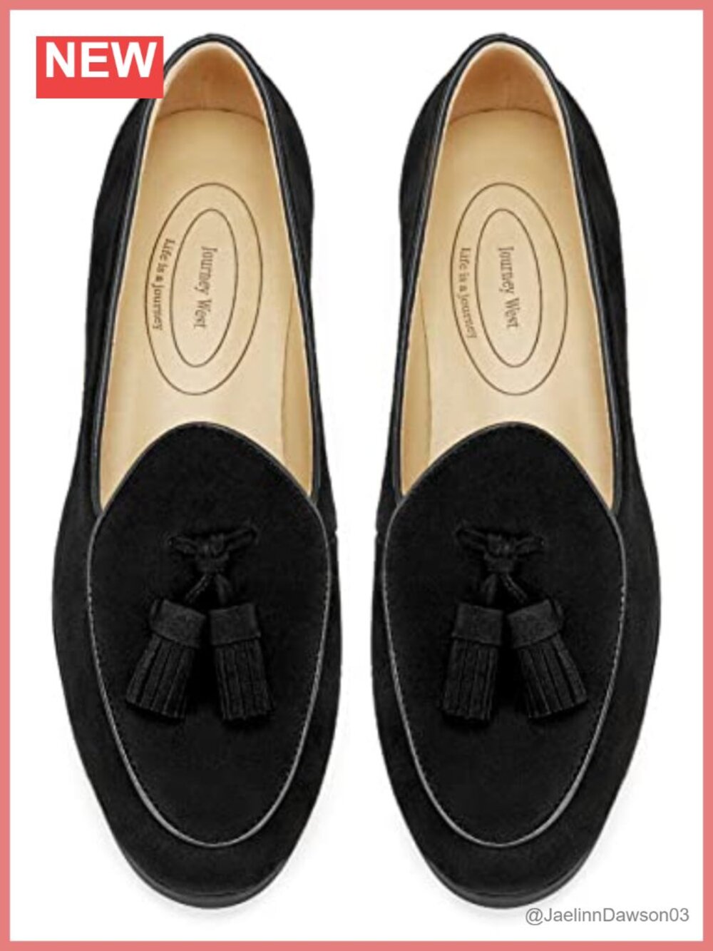 Women's Suede Leather Loafers, Tassel Slip-Ons, Comfortable Walking Shoes
